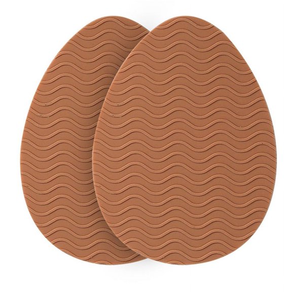 Wear-Resistant Non-Slip Shoes Mat Self-Adhesive Forefoot High Heels Sticker High Heel Sole Protector Rubber Pads Cushion 1 Pair Khaki round