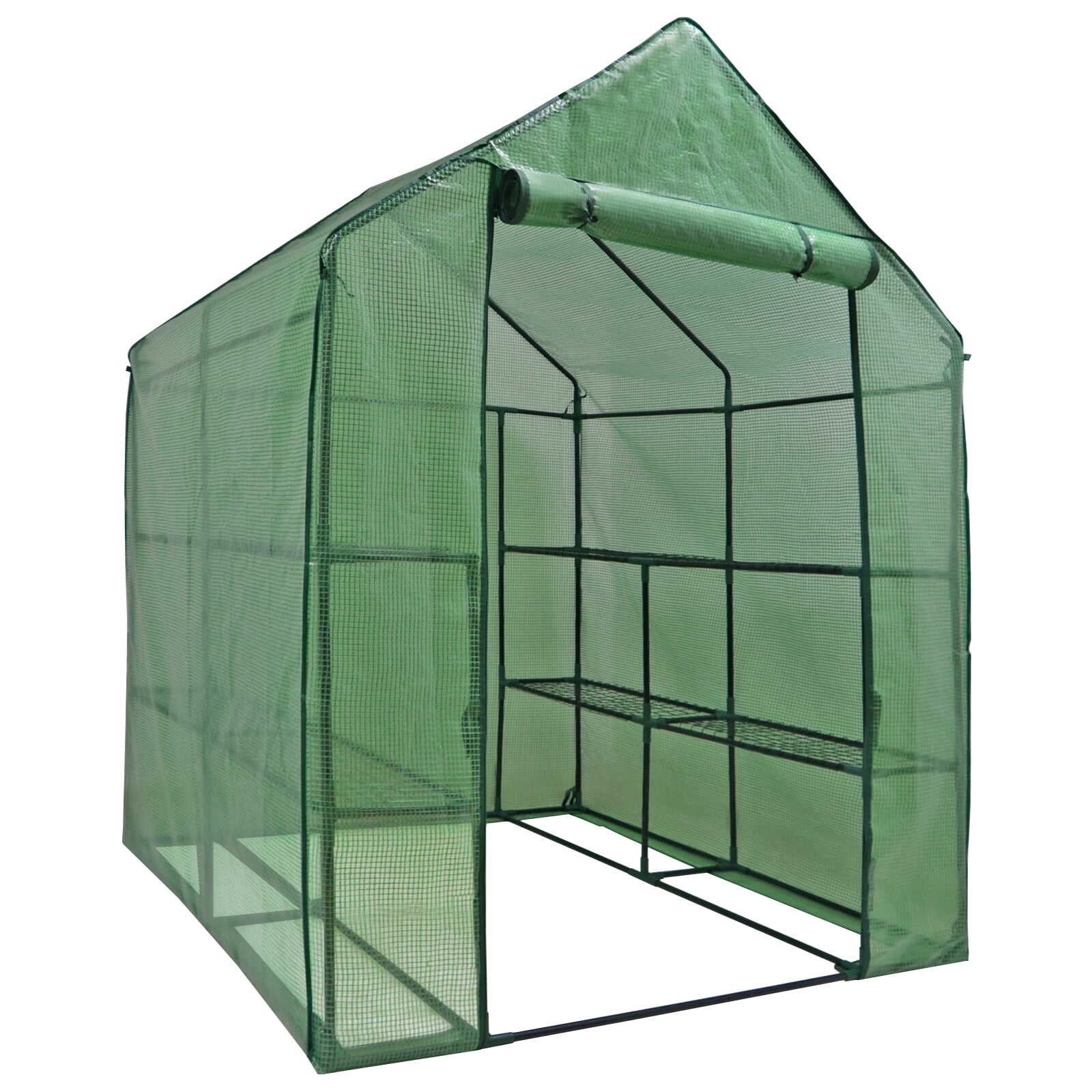Mini Walk-in Green House Indoor Outdoor Garden Yard Patio 3 Tier 6 Shelves 