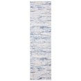 SAFAVIEH Amelia Lester Abstract Distressed Area Rug, Ivory/Blue, 4' x 6