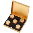 thumbnail image 1 of HUGFEGWE 5pcs Game Dice 6 Sided Dice Set with Storage Box (Box Gold) CA919-124310, 1 of 9