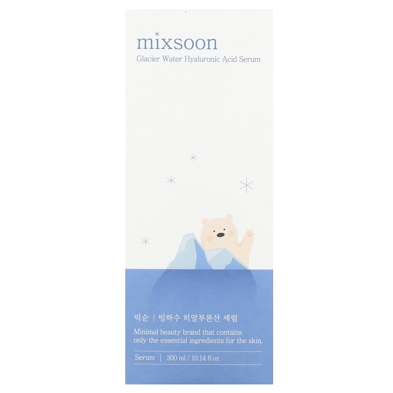 Mixsoon Glacier Water Hyaluronic Acid Serum, 10.1 fl oz