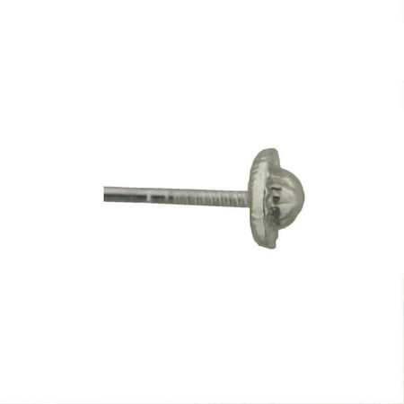 

18kt White Gold Screw back nut with platic mechanism inside
