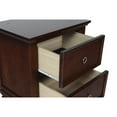 thumbnail image 5 of New Classic Furniture Tamarack Solid Wood 2-Drawer Nightstand in Cherry, 5 of 9