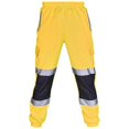 thumbnail image 1 of Pantalones de trabajo de seguridad para adultos Pantalones de chándal de cintura elástica de alta visibilidad Viz FYellow2XL, 1 of 3