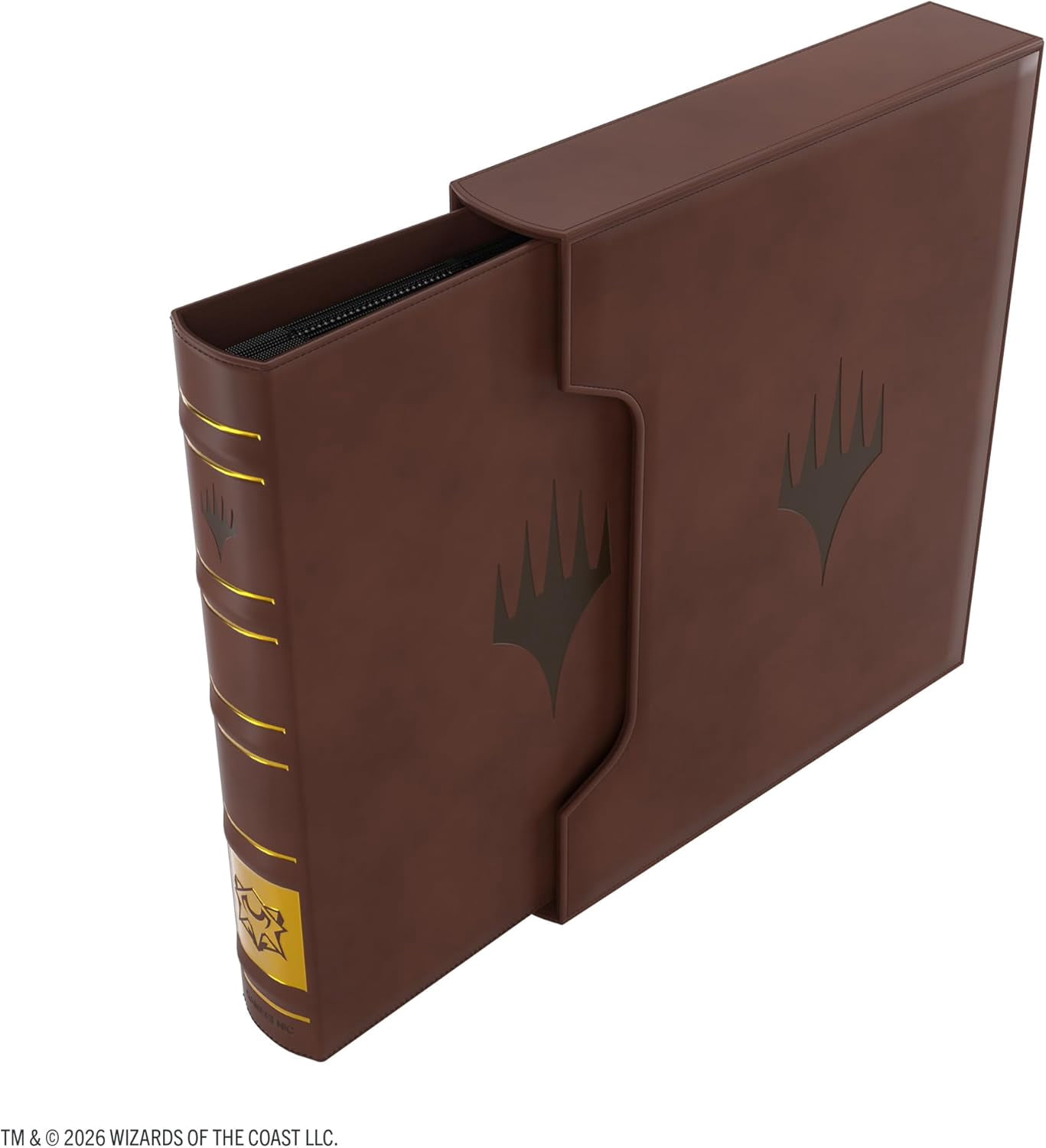 Gamegenic Magic: The Gathering Secrets of Strixhaven Cards Almanac 18-Pocket Premium SLIPCASE Album - Holds 360 Double-Sleeved Cards, Elegant Book-Style MTG Binder with Gold Foil College Spine