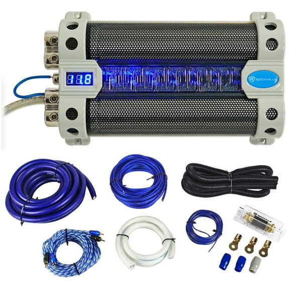 Rockville RFC30F 30 Farad Capacitor Voltage Display Amp Kit