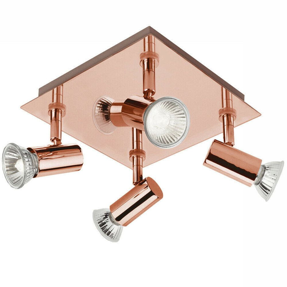 Home Lighting Light Fittings GU10 Bulbs LED 4 Way Square Adjustable