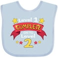 thumbnail image 3 of Inktastic Level 1 Complete, On to Level 2 2nd birthday level up Boys or Girls Baby Bib, 3 of 4