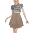 thumbnail image 4 of BdTemWBs Summer Mini Skirts for Women 2025 Casual Boho Ruffle Tiered Skorts High Waist Solid Color Flowy Short Dresses Vacation Outfits, Khaki, Small, 4 of 7