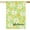 Daisy Floral, variant on Spring Summer House Flag Green Daisy Floral Large Yard Flag for Outside 28 X 40 Inch Double Sided Burlap Outdoor Porch Decor
