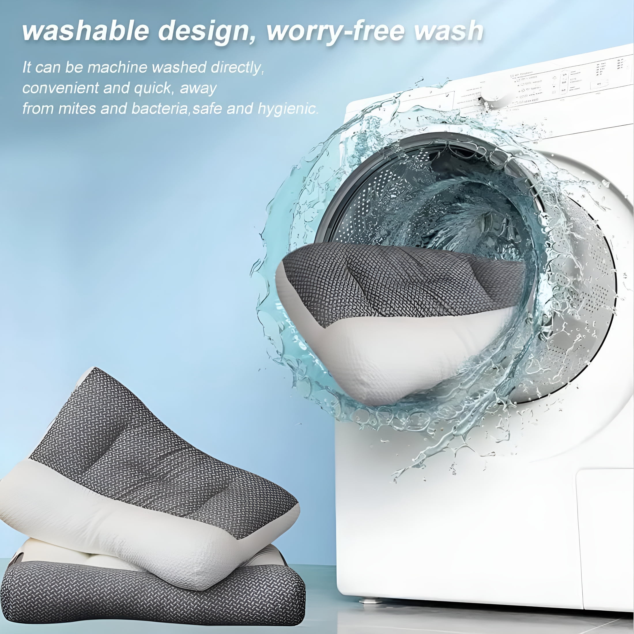 LAMIRO Sleep Apnea Pillow for Sleep Orthopedic Deep Sleep Pillow