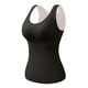 thumbnail image 2 of Ropa interior térmica para mujer, de moda, lisa, con cuello redondo, cojín en el pecho, camiseta térmica cálida de poliéster para mujer, cintura baja., 2 of 3