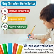 The Pencil Grip Classic Triangle Ergonomic Grippers, 12 Count, Assorted Colors, for Right- or Left-Handed Users