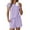 Lavender, variant on Ekouaer Cotton Pajamas for Women Set 2 Piece Cap Sleeve Pjs Shorts Set Lounge Sets Sleepwear