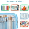 thumbnail image 4 of TSV 3pcs Clear Makeup Bag, TSA Approved Toiletry Bag for Travel Size Toiletries, Travel Bags for Toiletries, Cosmetic Bag for Women and Men, 3 Colors, 4 of 5