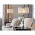thumbnail image 2 of LumiSource Polished Nickel, Clear Crystal Topaz 27" Metal Table Lamp, 2 of 5