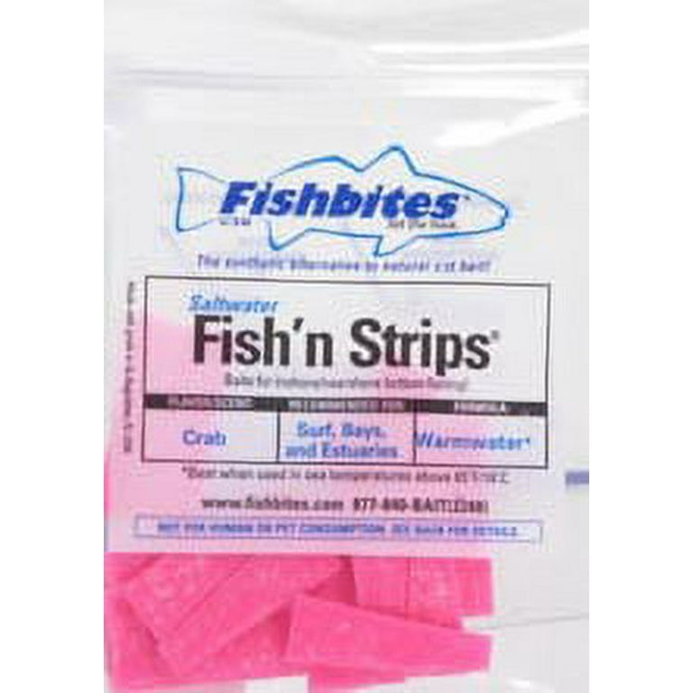 Fishbites Fish'n Strips Bait Strip, Salmon Crab 