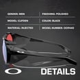 thumbnail image 2 of Oakley OO9440 Clifden Round Shaped Non-Polarized Sunglasses for Men - Includes Official Eyewear Kit - Polished Black Frame with Prizm Snow Sapphire Lens, 2 of 7