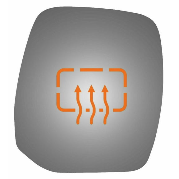 Burco-5546H Convex Power Passenger Side Replacement Mirror Glass for 17-19 Nissan Armada W/O Baking Plate