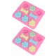 thumbnail image 1 of KAKOWELY 2 moldes de silicona para hornear pasteles con formas adorables, moldes de chocolate para el hogar, 1 of 4