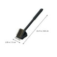 thumbnail image 2 of Miangastore Brosse à Récurer pour Gril d'Extérieur, Conception Ergonomique, Lot de 4, 14,2 X 3 Po, Noir, 2 of 8
