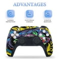 thumbnail image 4 of Psychedelic Zombie Skull Print PS5/PS5 Pro/PS5 Slim Digital Disc Skin Sticker For Console And Controller Skins, 4 of 7