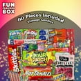 thumbnail image 3 of Fun Flavors Box Vintage Candy Retro Nostalgia Snack Care Package - 60 Snacks Variety Assortment of Chocolate, Candy, Gummies, Sweet Treat Gift Box, 3 of 8