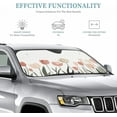thumbnail image 2 of Windshield Sun Shade Butterfly Magic Flower Car Front Window Sunshade Cover for Truck SUV Blocks UV Rays Automotive Visor Interior Protector 51 x 27.5 inch, 2 of 10