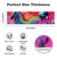 thumbnail image 2 of Rainbow Unicorns Rectangular Kitchen Mat Runner, 15.7"x59", Washable, , Absorbent Rubber Mat, 2 of 6