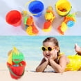 thumbnail image 2 of Kjfeif 7-Pieces Children's Beach Toy Set, Includes Bucket, Shovel, Rake, and Water Tools, Complete Sand Play Kit for Kids, Assorted Random Colors for Fun Outdoor Beach Days, 2 of 9