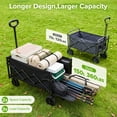 thumbnail image 3 of ANSFIL Folding Wagon with Extended Tailgate, 390LBS Heavy Duty Foldable Utility Wagon Cart for Shopping/Beach/Garden/Camping/Sports, 3 of 10