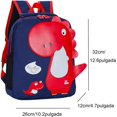 thumbnail image 2 of Mochila para niños, linda mochila escolar de dinosaurio para niños de 3 a 6 años, bolsa para niños pequeños que puede poner libros A4 JAMW Sencillez, 2 of 5