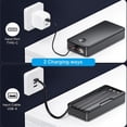 thumbnail image 5 of A 20000Mah Portable Power Bank Featuring an Integrated Cable, Three Output Ports, Two Input Ports, an LED Flashlight, And a Digital Display. It Supports 22.5W Fast Charging, 5 of 12