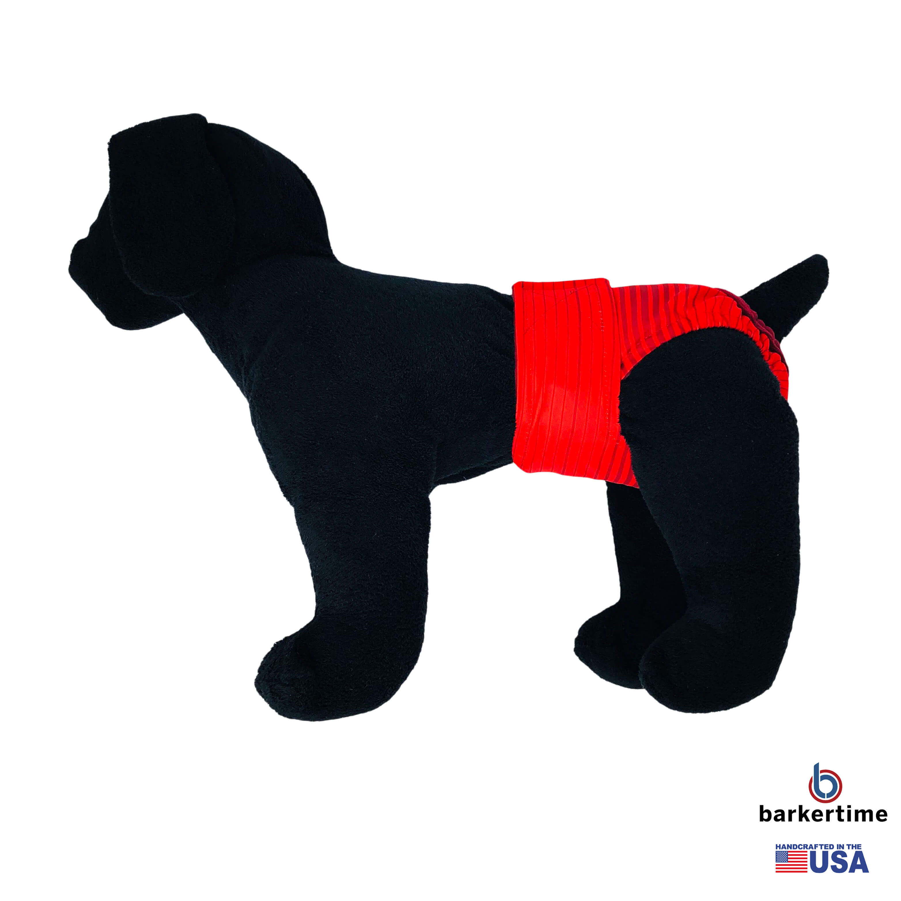 Barkertime Red Stripes Dog Diaper
