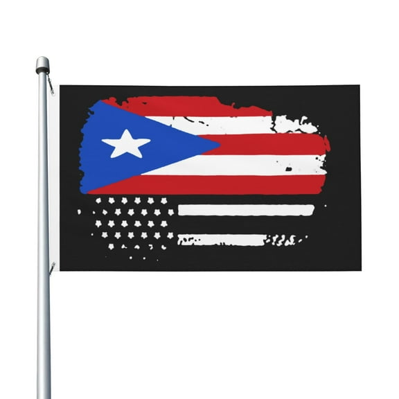 America Puerto-Rico Flag Flag Flag 3x5ft Double-Sided Printing Indoor/Outdoor Decorative Banner National Flag