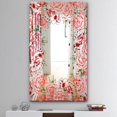 thumbnail image 4 of DESIGN ART Designart 'Garland Vivid 2' Farmhouse Mirror - Large Printed Wall Mirror 27.5in.x39.5in., 4 of 5