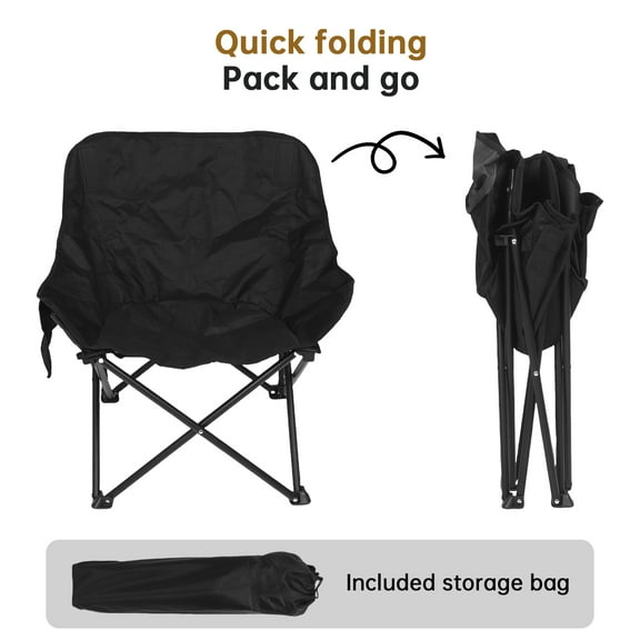 Folding Director Chair Space Recliner Chair Portable Backrest Chair Premium Outdoor Folding Moon Chair For Camping Backpacking Lightweight Portable Camping Chair With Storage Bag