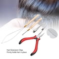 thumbnail image 3 of Kit De Herramientas Microlink, Kit De Herramientas De Extensión De Cabello Con Enhebrador De Bucle Con Hojas De Aislamiento Térmico Para Todos Los Estilos De Cabello, 3 of 7