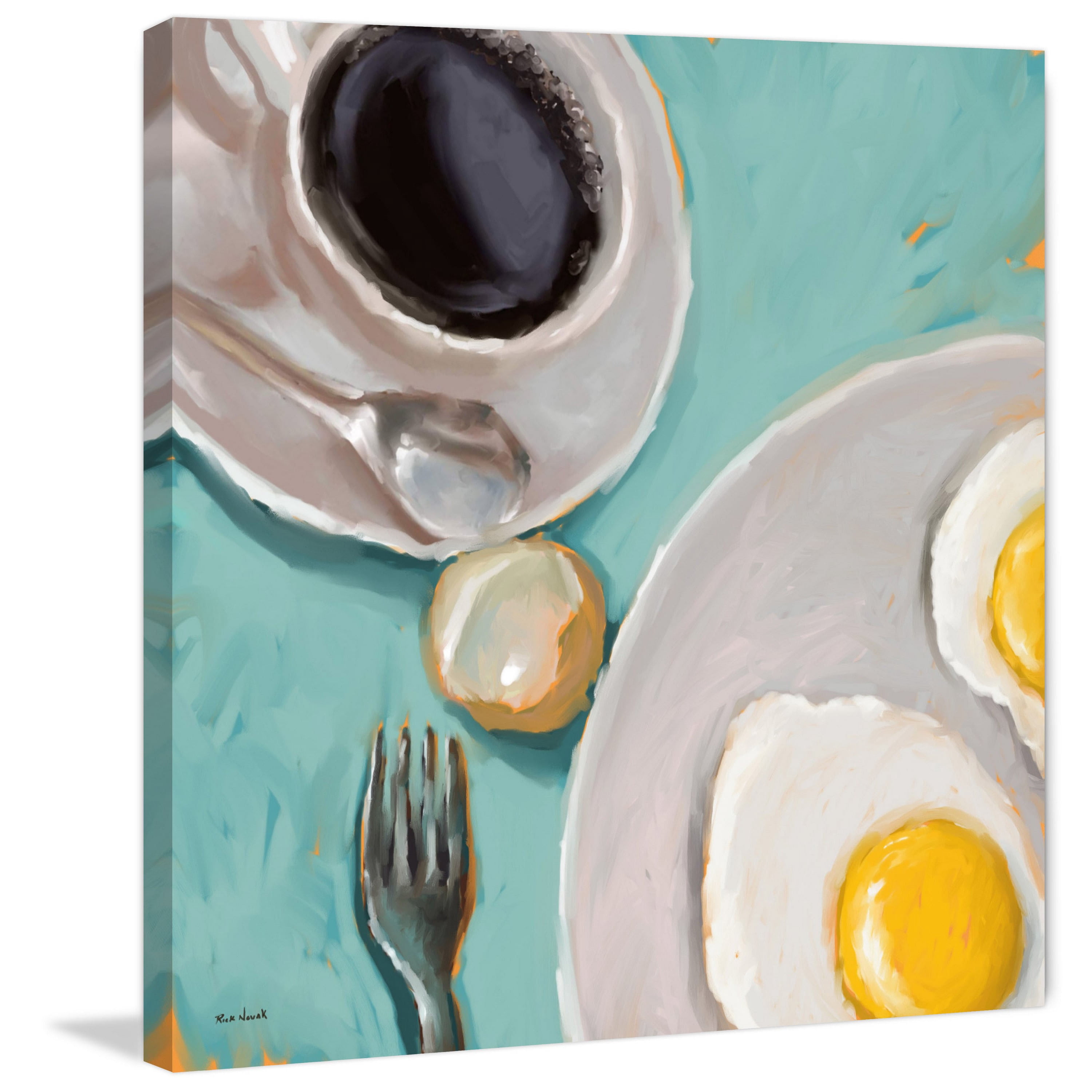 Marmont Hill "Breakfast" by Rick Novak Painting Print on Wrapped Canvas