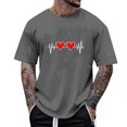 thumbnail image 1 of Tops para hombre, blusas y camisas de manga corta con cuello redondo para hombre, camisetas casuales con estampado de moda para hombre, blusa de manga corta, blusa de poliéster para hombre., 1 of 4