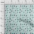 thumbnail image 2 of oneOone Georgette Viscose Turquoise Blue Fabric Kids Fabric For Sewing Printed Craft Fabric By The Yard 42 Inch Wide, 2 of 5