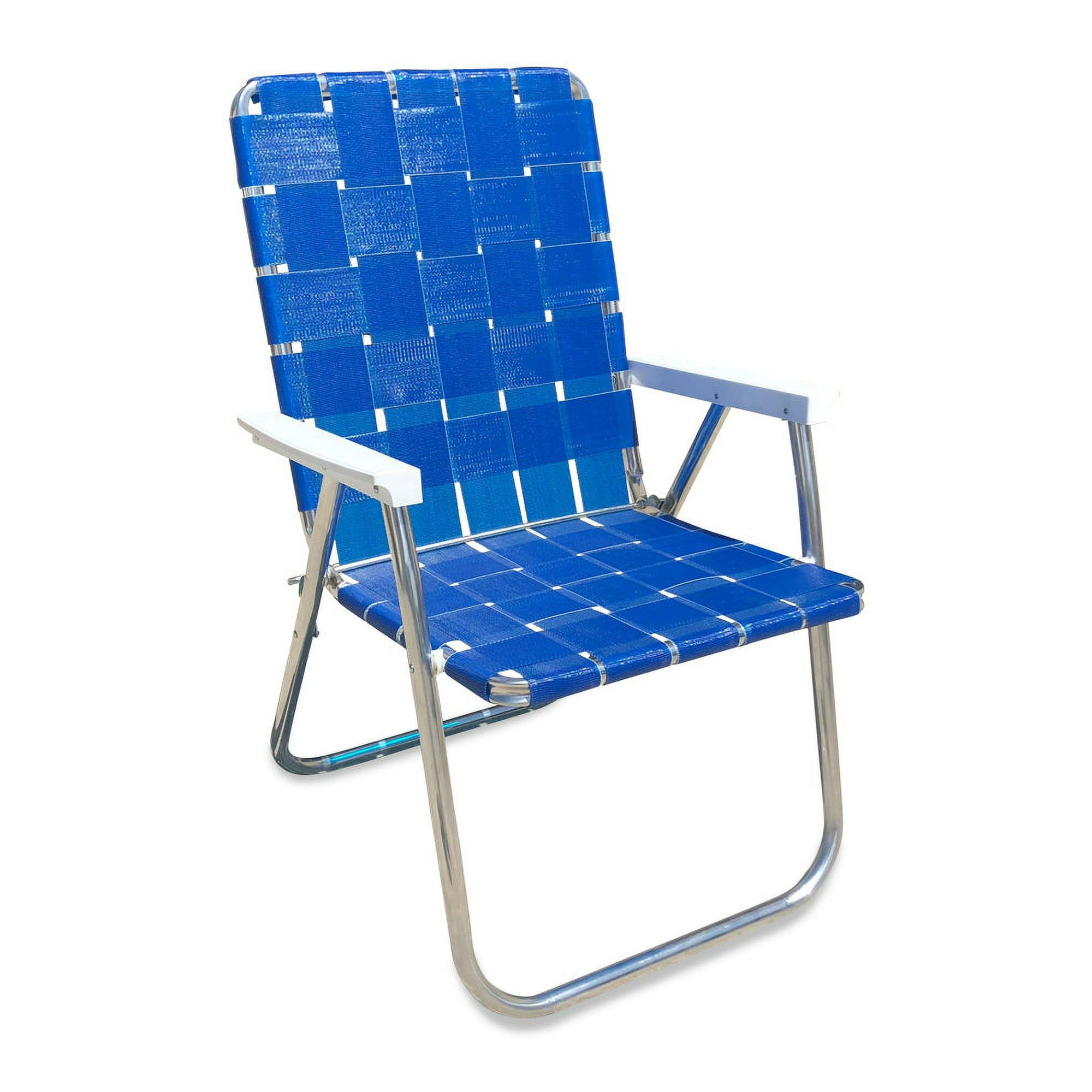 Lawn Chair USA - Classic Folding Aluminum Webbed Chair - Durable