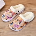 thumbnail image 4 of Women's Lined Clogs Winter Waterproof Cloud Pillow Slippers Slip on Garden Shoes Non Slip Home House Shoe Indoor Outdoor Mules, 4 of 7