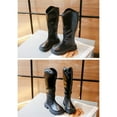 thumbnail image 3 of XIMIN Teen Girls Knee High Fashion Riding Boots Zipper Snow Boots Shoes Outdoor Warm Non Slip Knee High Boots Cosplay Pirate Boot (9.5-10 Years, Black), 3 of 5