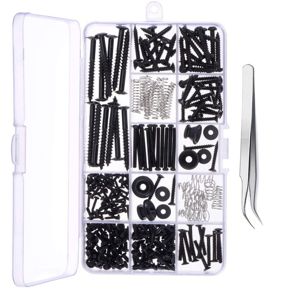 Stainless Steel Electric Guitar Screw Kit Tool With Springs For Electric Guitar Bridge Pickup Pick Guard Tuner Switch Neck Plate Accessories