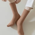 thumbnail image 7 of Rciityk Women's Crew Socks Casual Socks LightWeight Thin Casual Calf Socks Solid Color Socks, 7 of 7