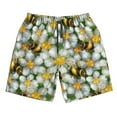 thumbnail image 4 of Bixox Men's Bees and Flower printing Casual Classic Fit Short Summer Beach Shorts, 4 of 6