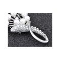 thumbnail image 5 of Intricate White Faux Pearl Clear Crystal Rhinestone Bouquet Design Pin Brooch, 5 of 5