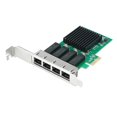 thumbnail image 1 of Tarjeta de red de 4 puertos PCI Express X1 a RJ45, chip RTL8111H, tarjeta LAN Gigabit Ethernet de 10/100/1000 Mbps para PC de escritorio, 1 of 8