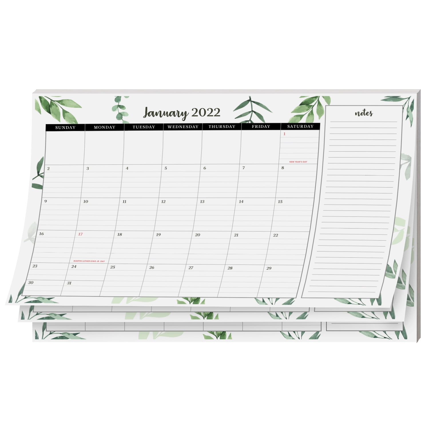 2022-2023 Desk Pad Monthly Calendar - Glued on Top - Beautiful Elegant Design, Perfect for Organizing & Planning | Runs from January 2022 - January 2023 (13 Months) | 11” x 17”